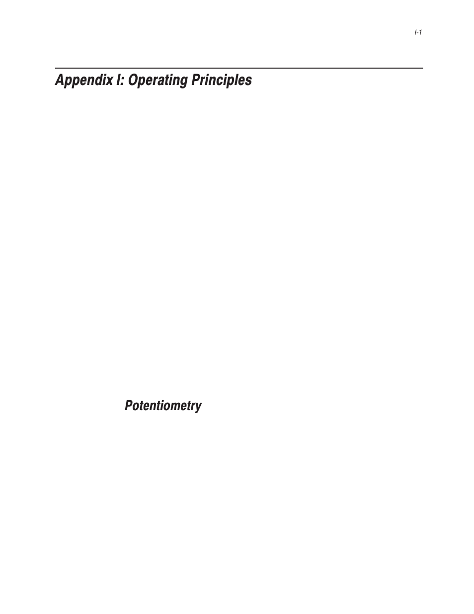 Appendix i: operating principles, Potentiometry | Bayer HealthCare Rapidlab 800 User Manual | Page 621 / 699