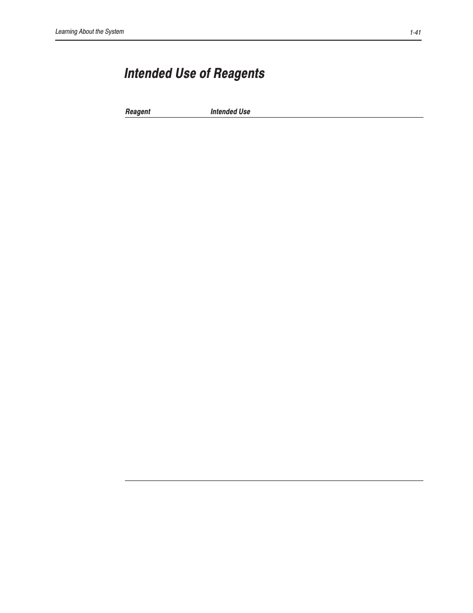 Intended use of reagents | Bayer HealthCare Rapidlab 800 User Manual | Page 63 / 699