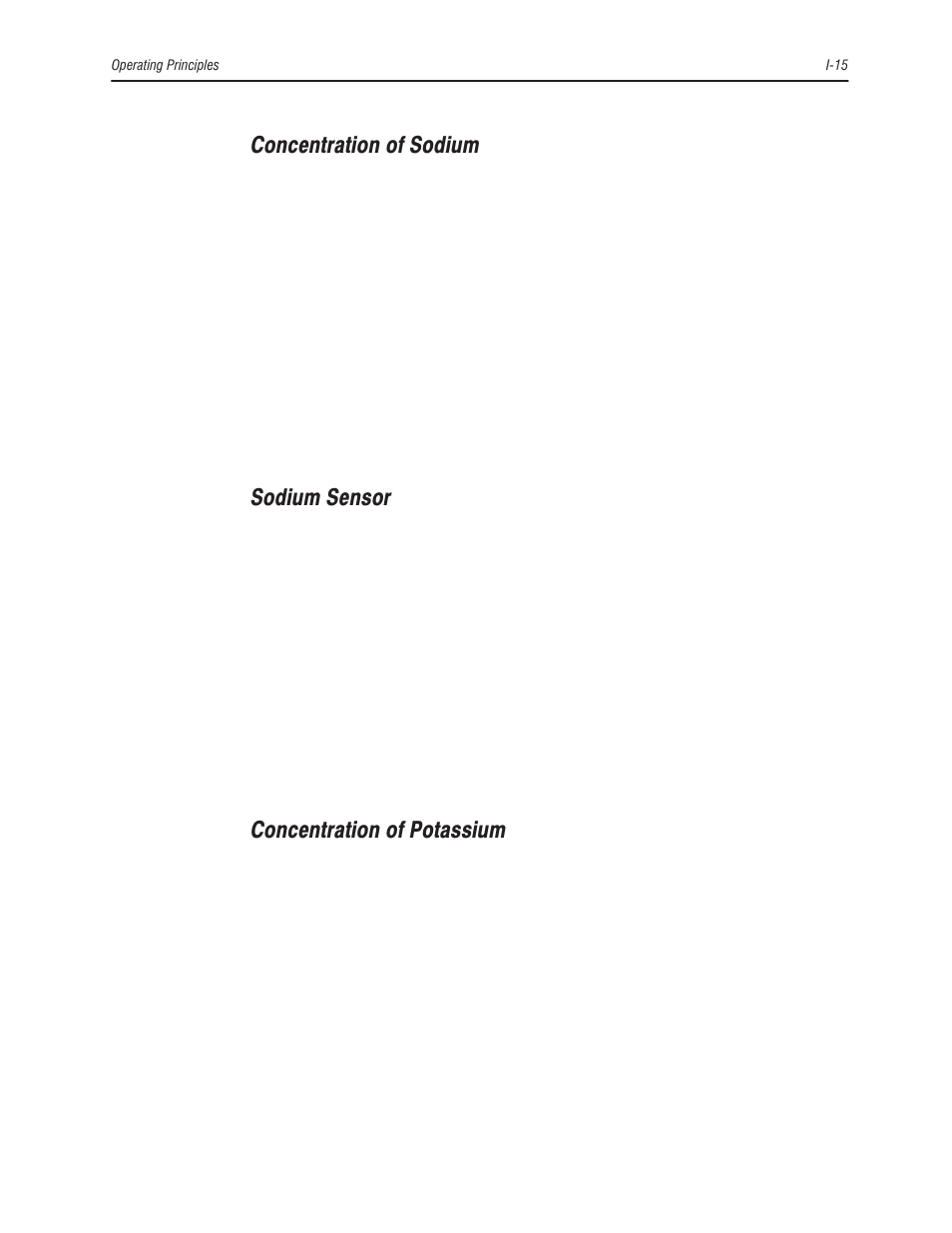 Concentration of sodium, Sodium sensor, Concentration of potassium | Bayer HealthCare Rapidlab 800 User Manual | Page 635 / 699