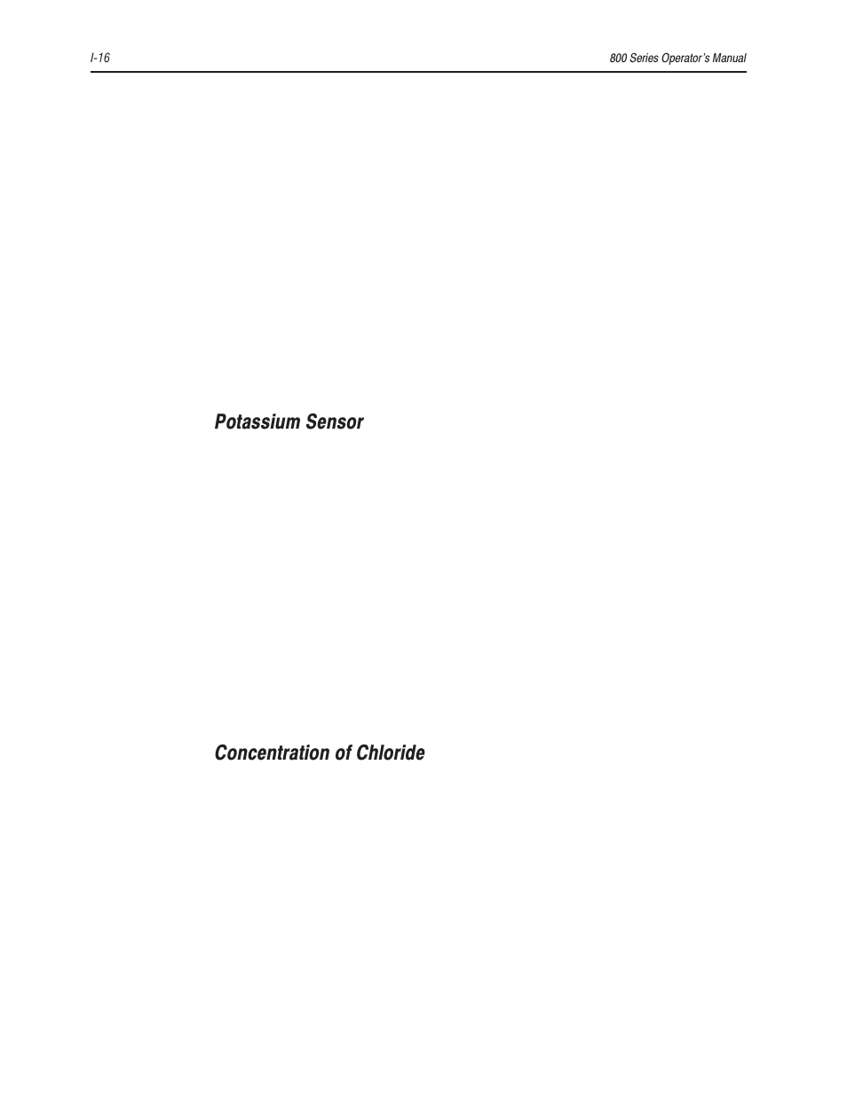 Potassium sensor, Concentration of chloride | Bayer HealthCare Rapidlab 800 User Manual | Page 636 / 699