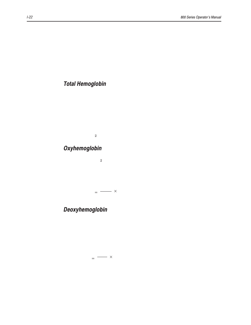 Total hemoglobin, Oxyhemoglobin, Deoxyhemoglobin | Bayer HealthCare Rapidlab 800 User Manual | Page 642 / 699
