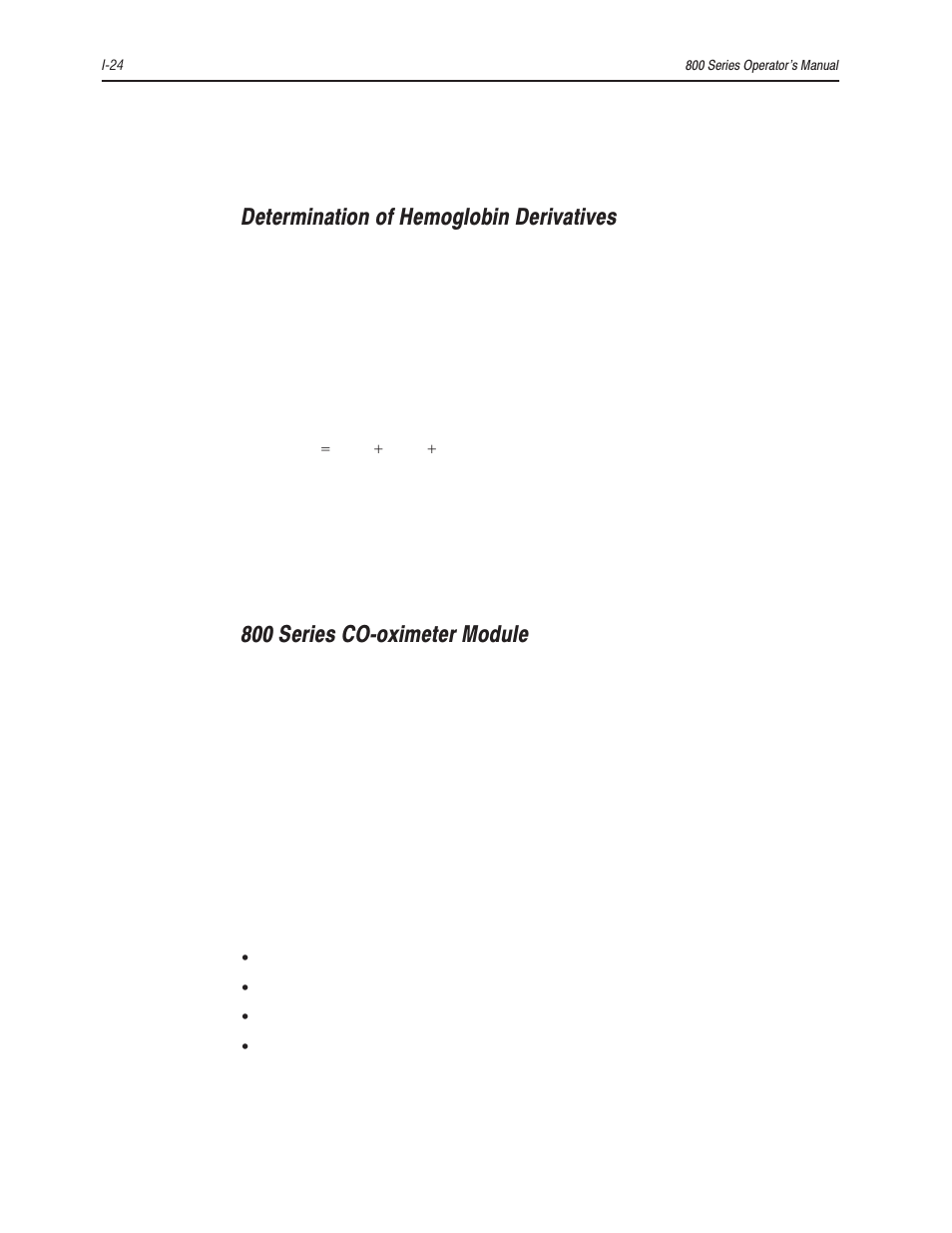 Determination of hemoglobin derivatives, 800 series coćoximeter module | Bayer HealthCare Rapidlab 800 User Manual | Page 644 / 699