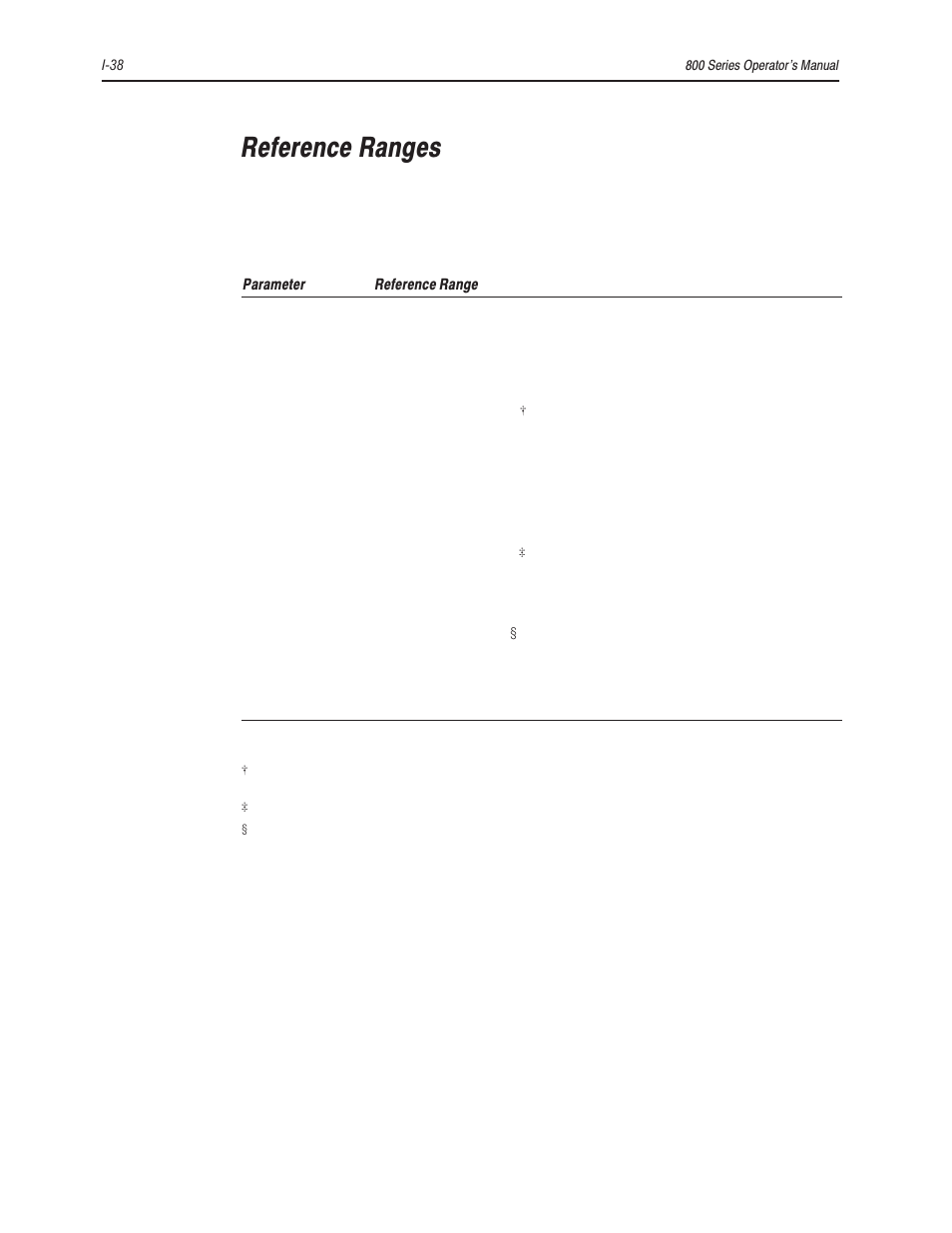 Reference ranges | Bayer HealthCare Rapidlab 800 User Manual | Page 658 / 699