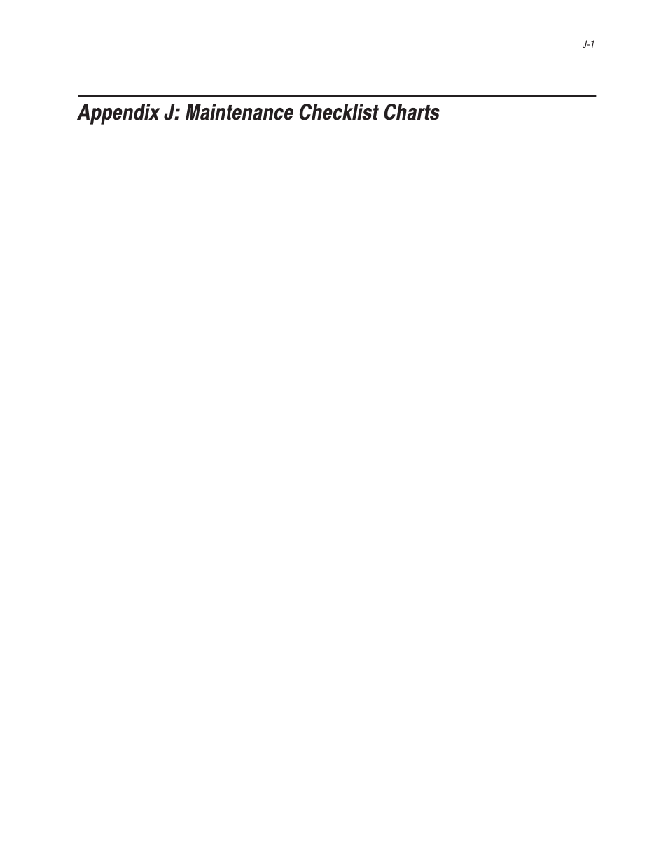 Appendix j: maintenance checklist charts | Bayer HealthCare Rapidlab 800 User Manual | Page 659 / 699