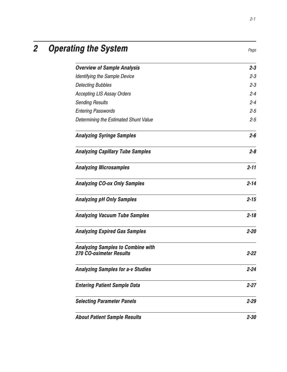 Operating the system, 2 operating the system | Bayer HealthCare Rapidlab 800 User Manual | Page 99 / 699