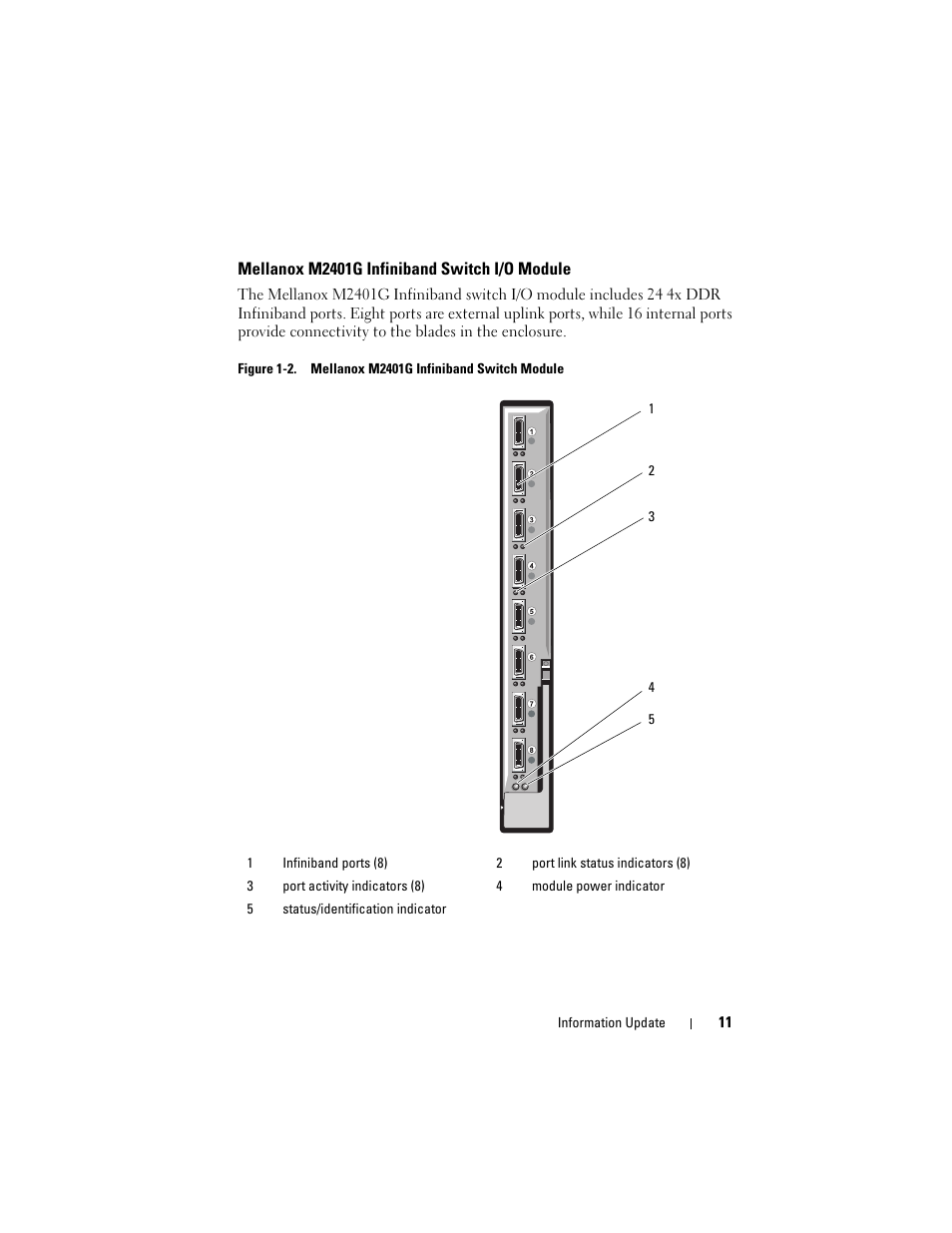 Mellanox m2401g infiniband switch i/o module | Dell PowerEdge M805 User Manual | Page 13 / 106