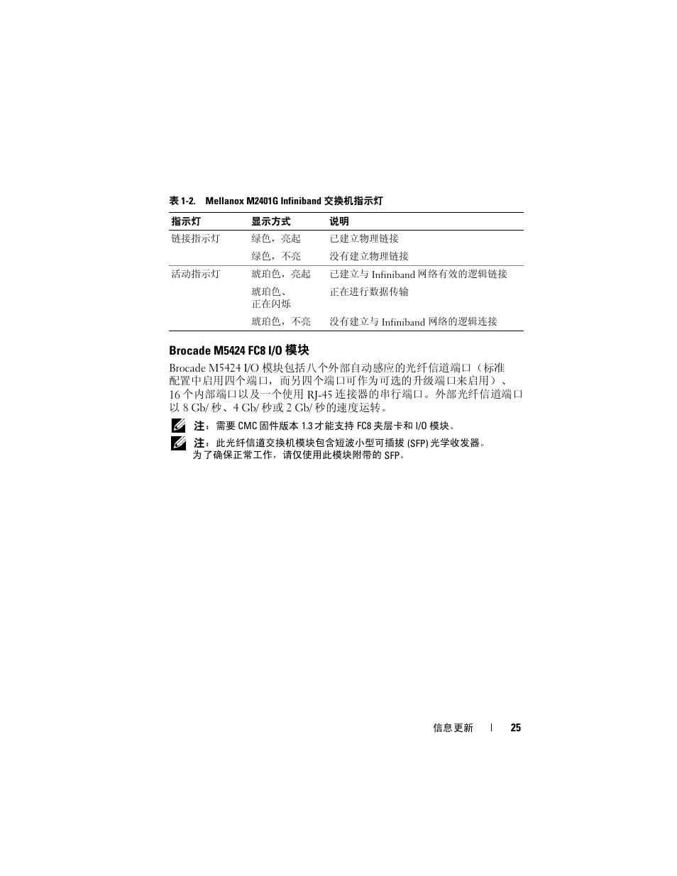 Brocade m5424 fc8 i/o 模块 | Dell PowerEdge M805 User Manual | Page 27 / 106