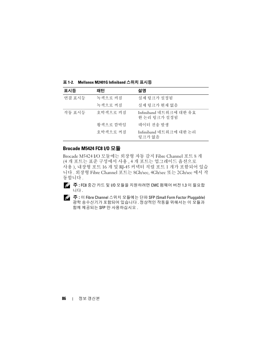 Brocade m5424 fc8 i/o 모듈 | Dell PowerEdge M805 User Manual | Page 88 / 106