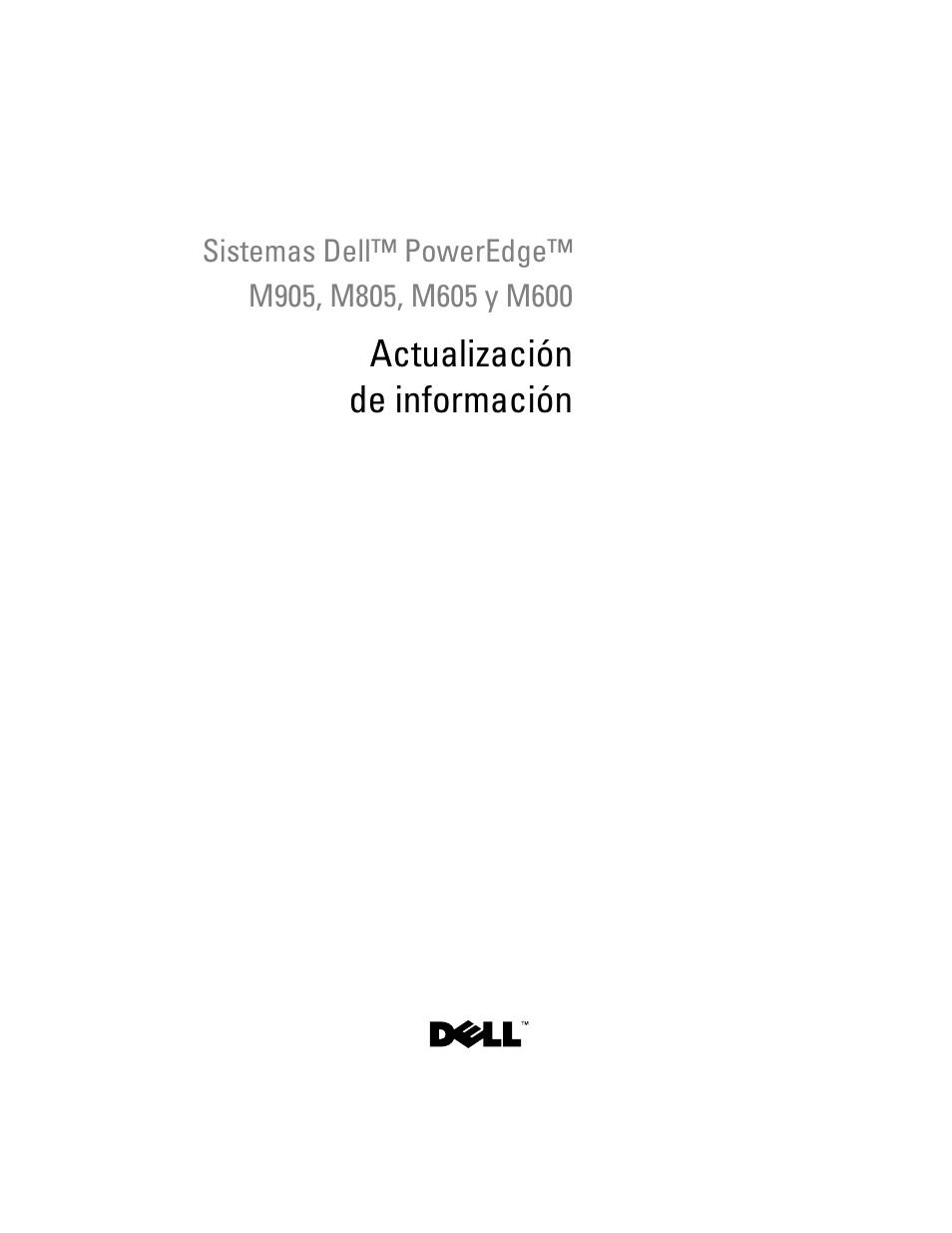 Actualización de información | Dell PowerEdge M805 User Manual | Page 91 / 106