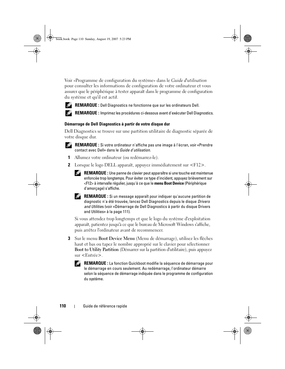 Dell Precision T3400 (Late 2007) User Manual | Page 110 / 276