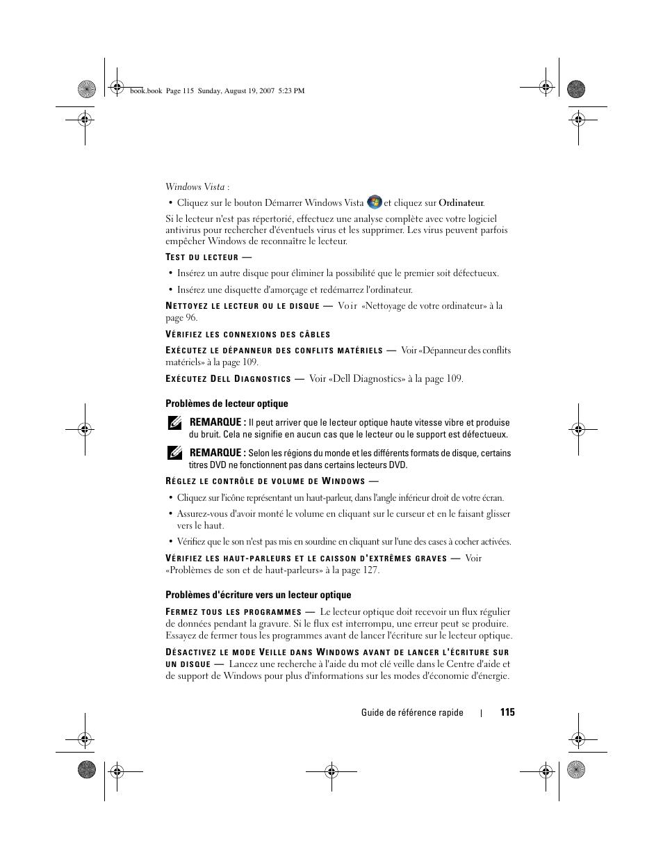 Dell Precision T3400 (Late 2007) User Manual | Page 115 / 276