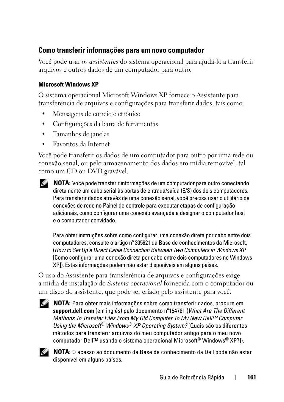 Dell Precision T3400 (Late 2007) User Manual | Page 161 / 276