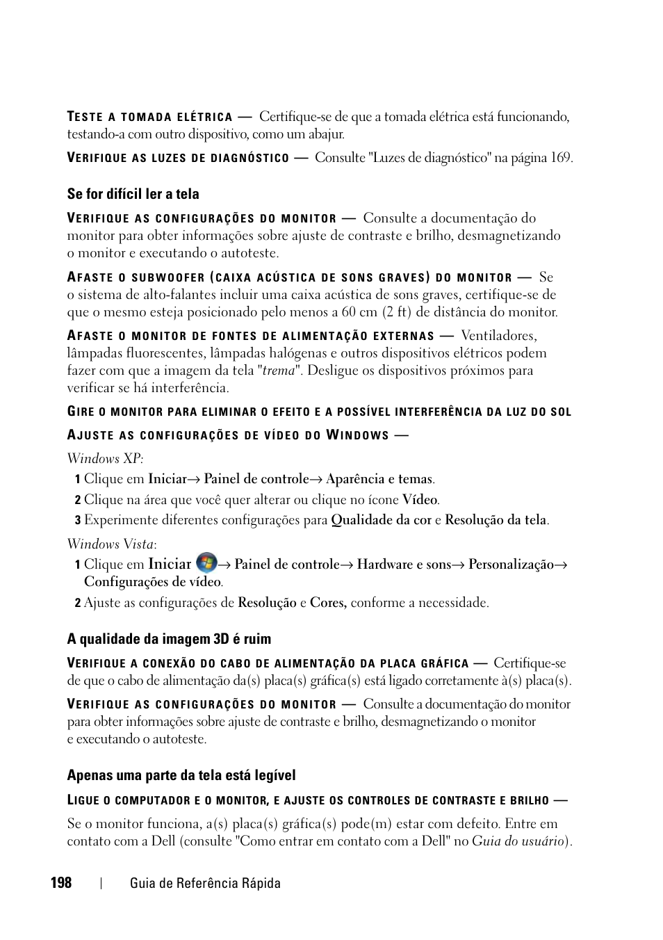 Iniciar | Dell Precision T3400 (Late 2007) User Manual | Page 198 / 276