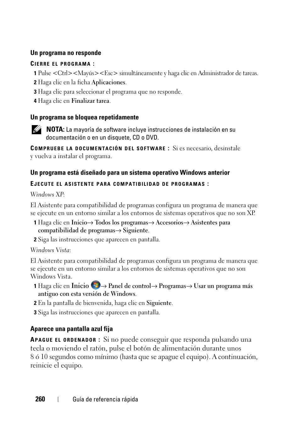Dell Precision T3400 (Late 2007) User Manual | Page 260 / 276