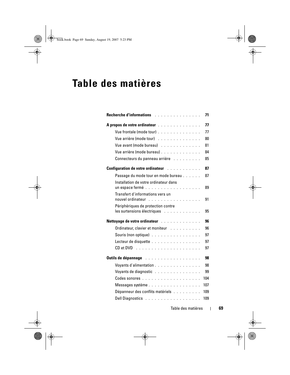Dell Precision T3400 (Late 2007) User Manual | Page 69 / 276