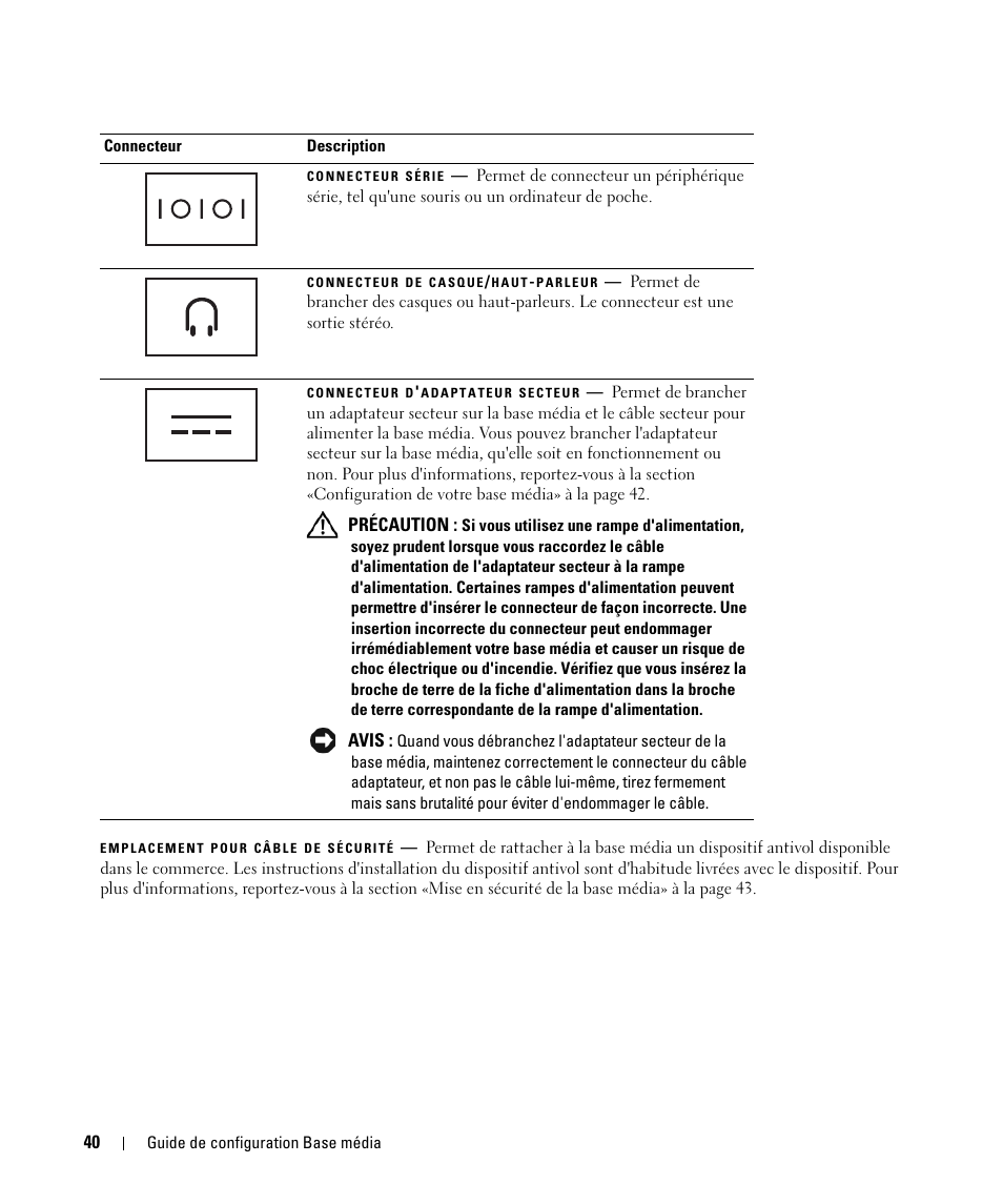 Dell Latitude D430 (Mid 2007) User Manual | Page 42 / 98