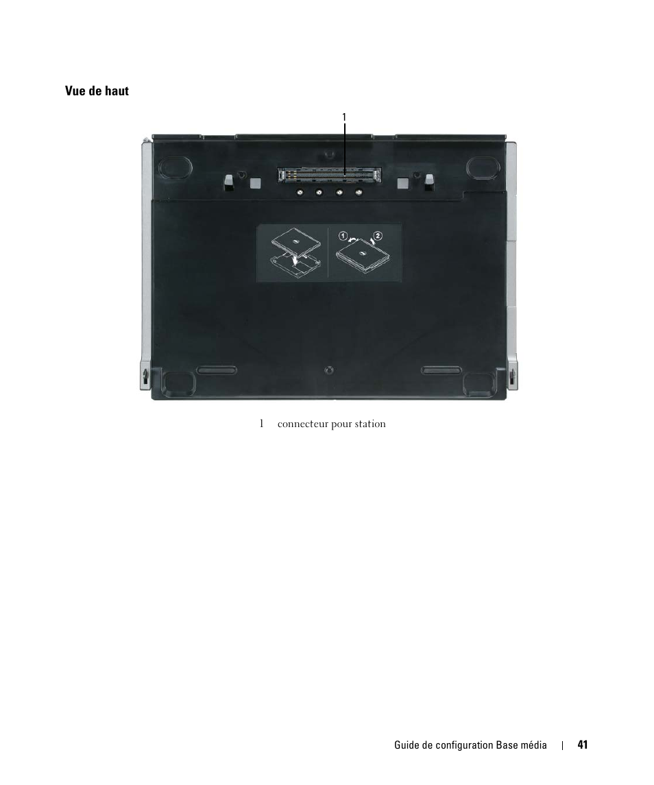 Vue de haut | Dell Latitude D430 (Mid 2007) User Manual | Page 43 / 98