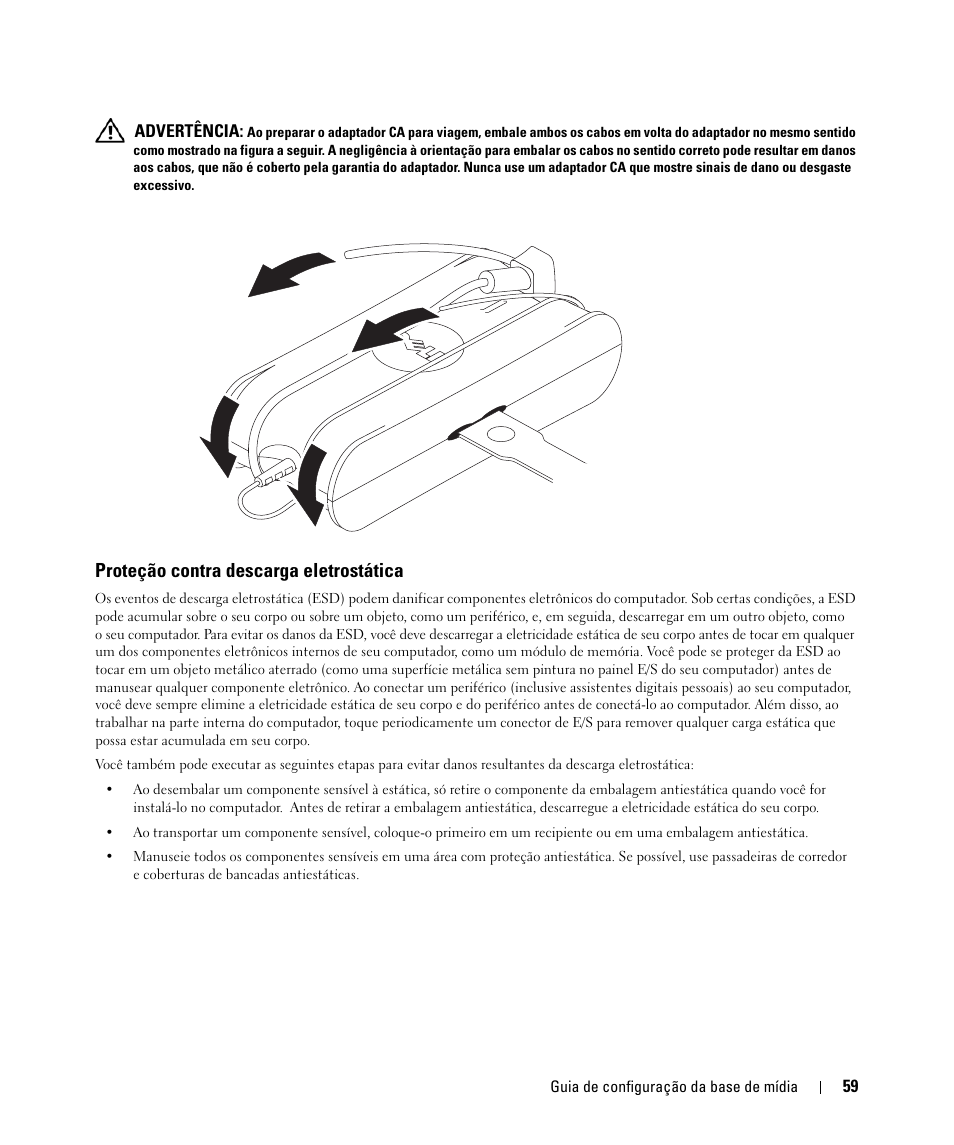 Proteção contra descarga eletrostática | Dell Latitude D430 (Mid 2007) User Manual | Page 61 / 98