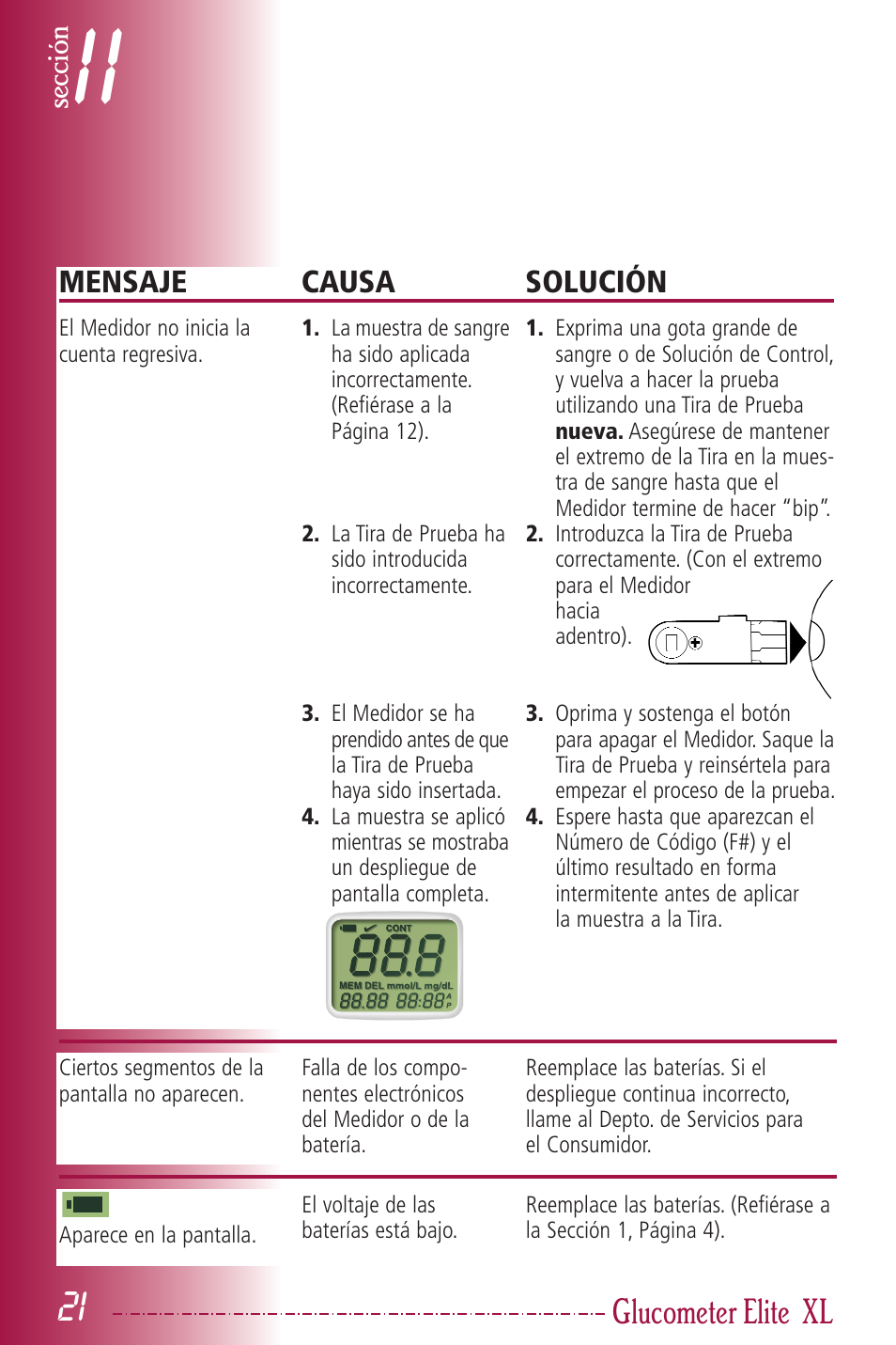 Glucometer elite | Bayer HealthCare Elite XL User Manual | Page 60 / 70