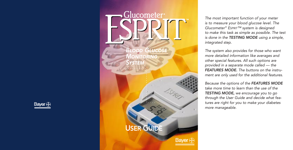 Bayer Esprit User Manual | 25 pages