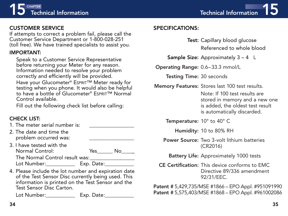 Bayer Esprit User Manual | Page 22 / 25