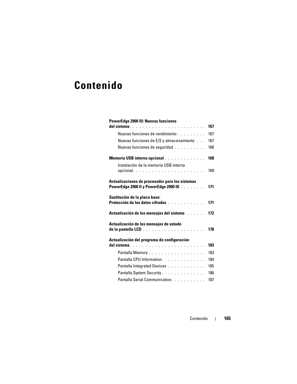 Dell PowerEdge 2900 User Manual | Page 165 / 190