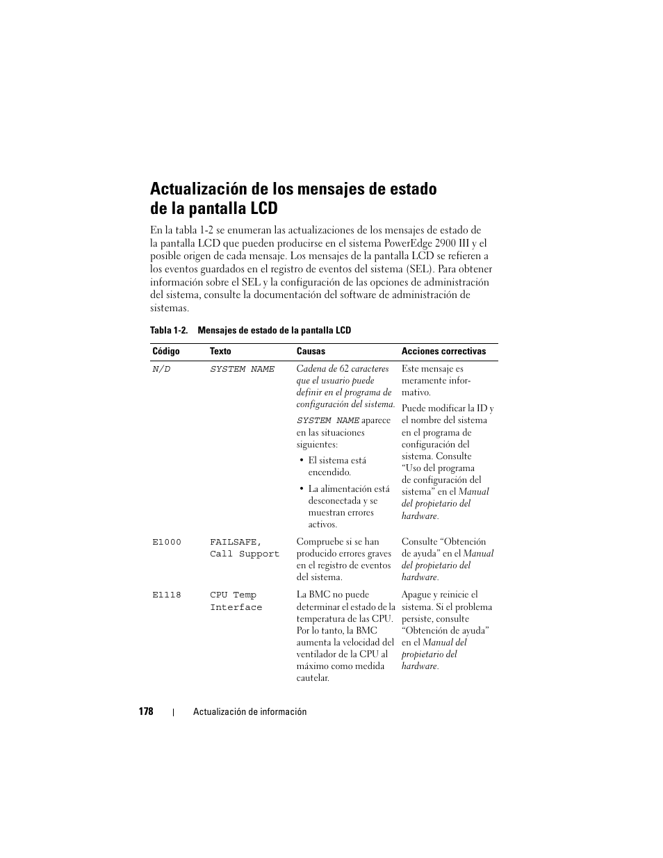Dell PowerEdge 2900 User Manual | Page 178 / 190