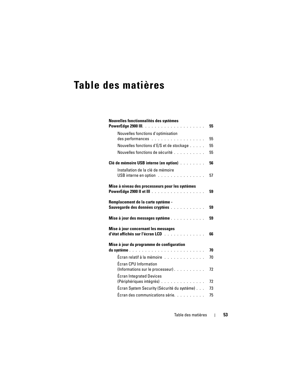 Dell PowerEdge 2900 User Manual | Page 53 / 190