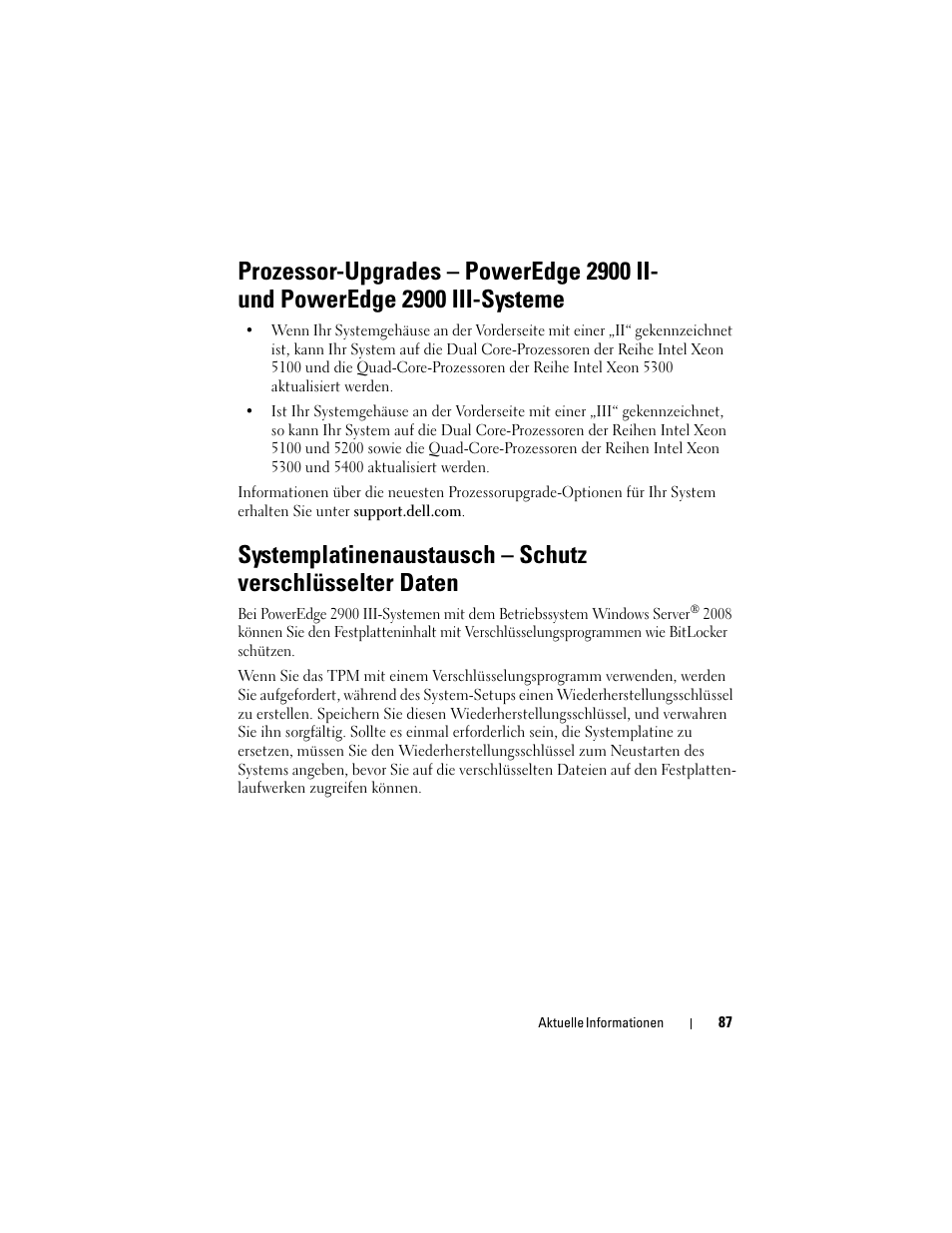 Dell PowerEdge 2900 User Manual | Page 87 / 190