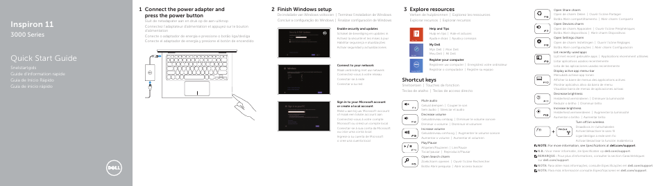 Dell Inspiron 11 3148 User Manual | 2 pages