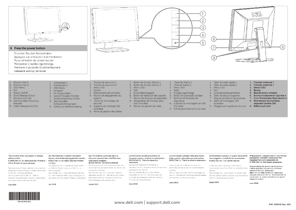 Dell E2011H Monitor User Manual | Page 2 / 2