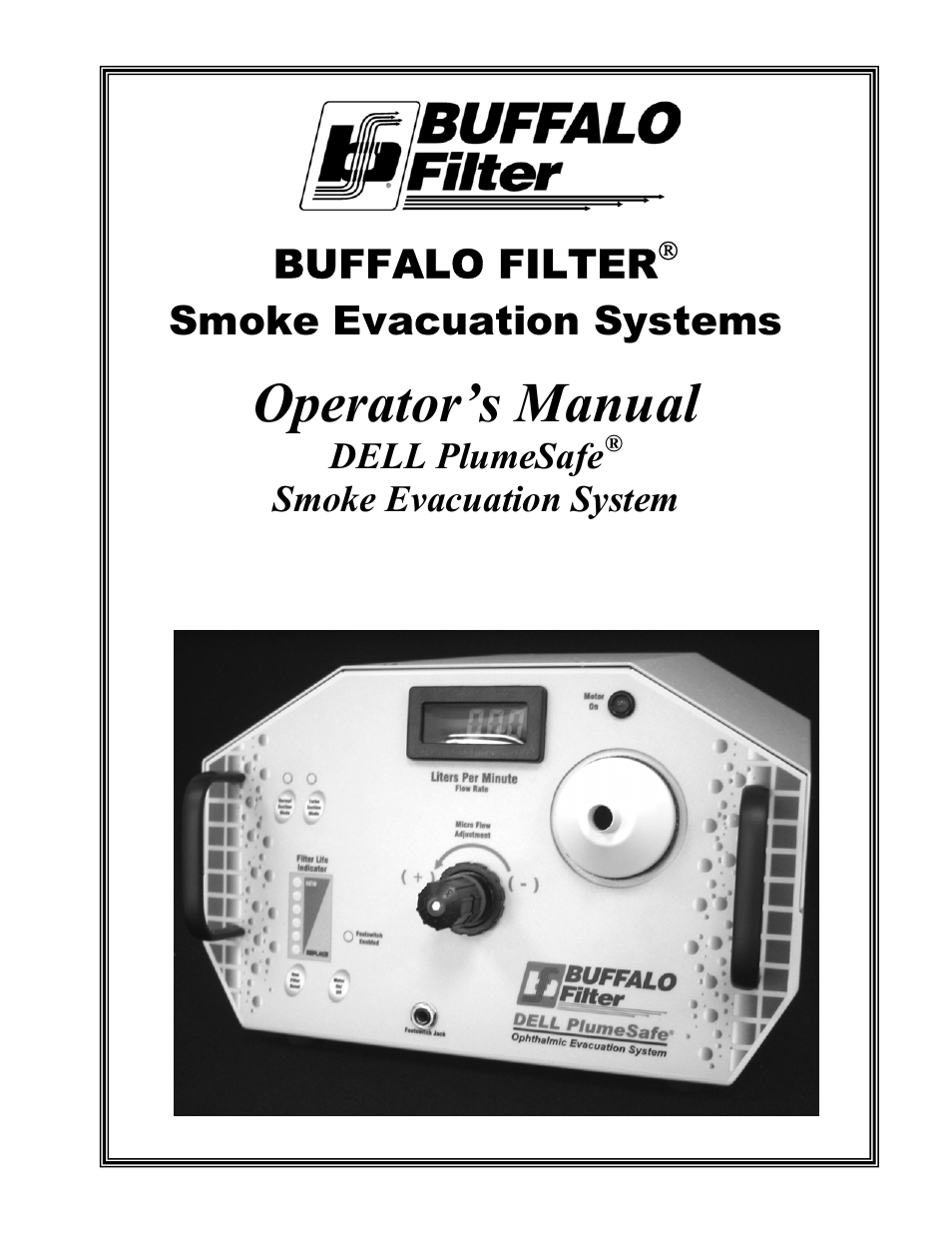 Buffalo Filter Smoke Evacuation System User Manual | 17 pages