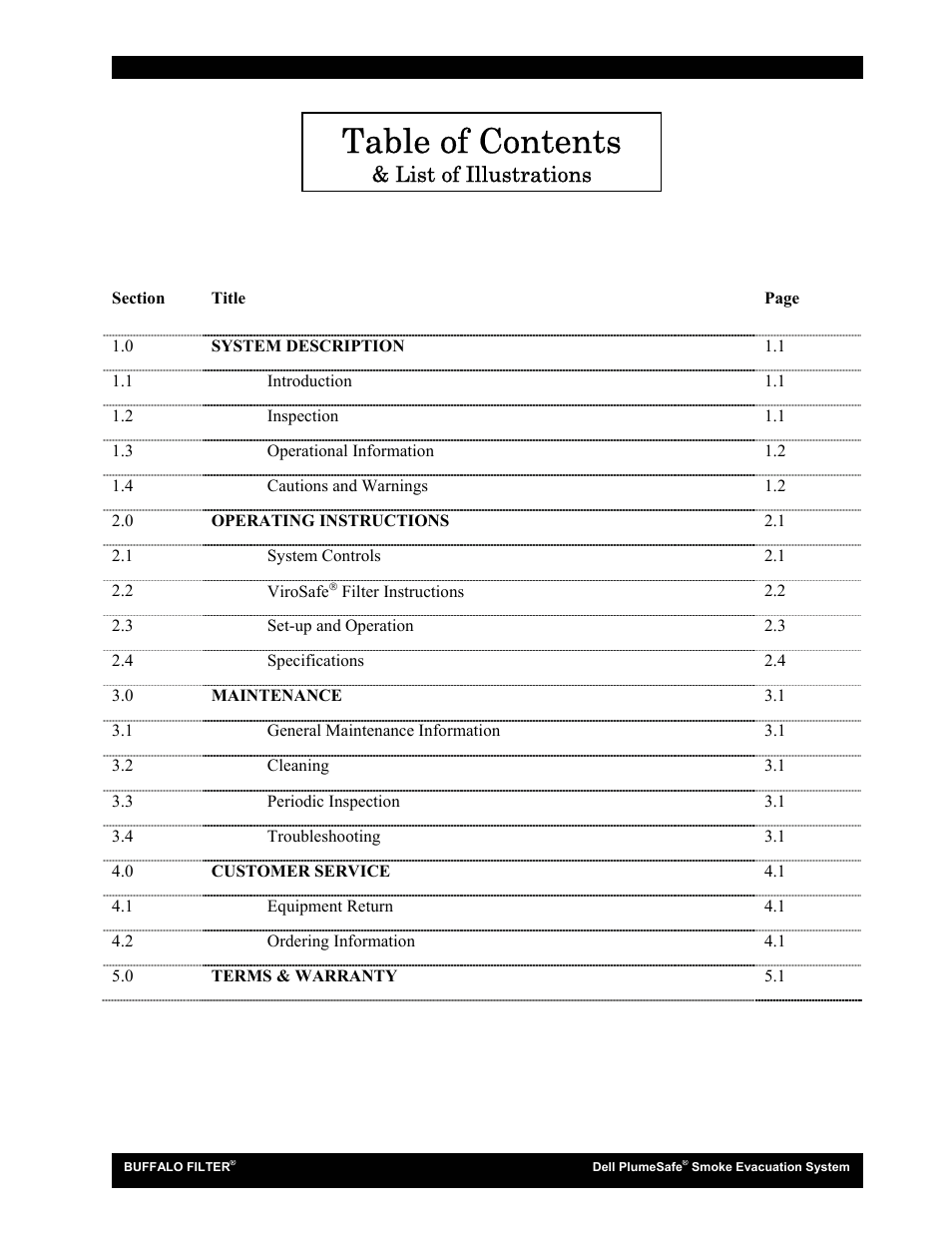 Buffalo Filter Smoke Evacuation System User Manual | Page 3 / 17