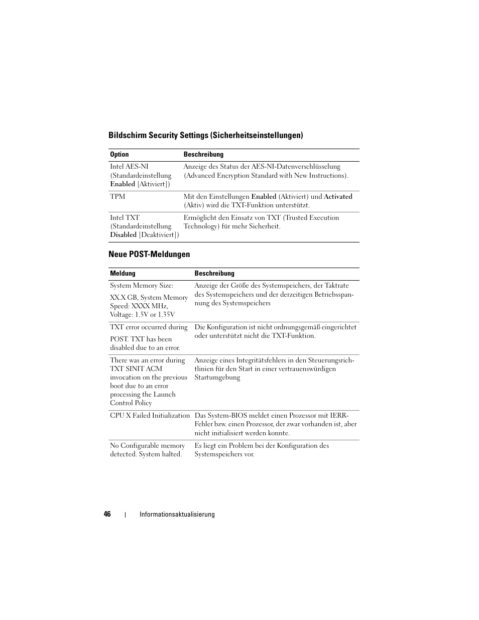 Neue post-meldungen | Dell PowerEdge R810 User Manual | Page 46 / 92