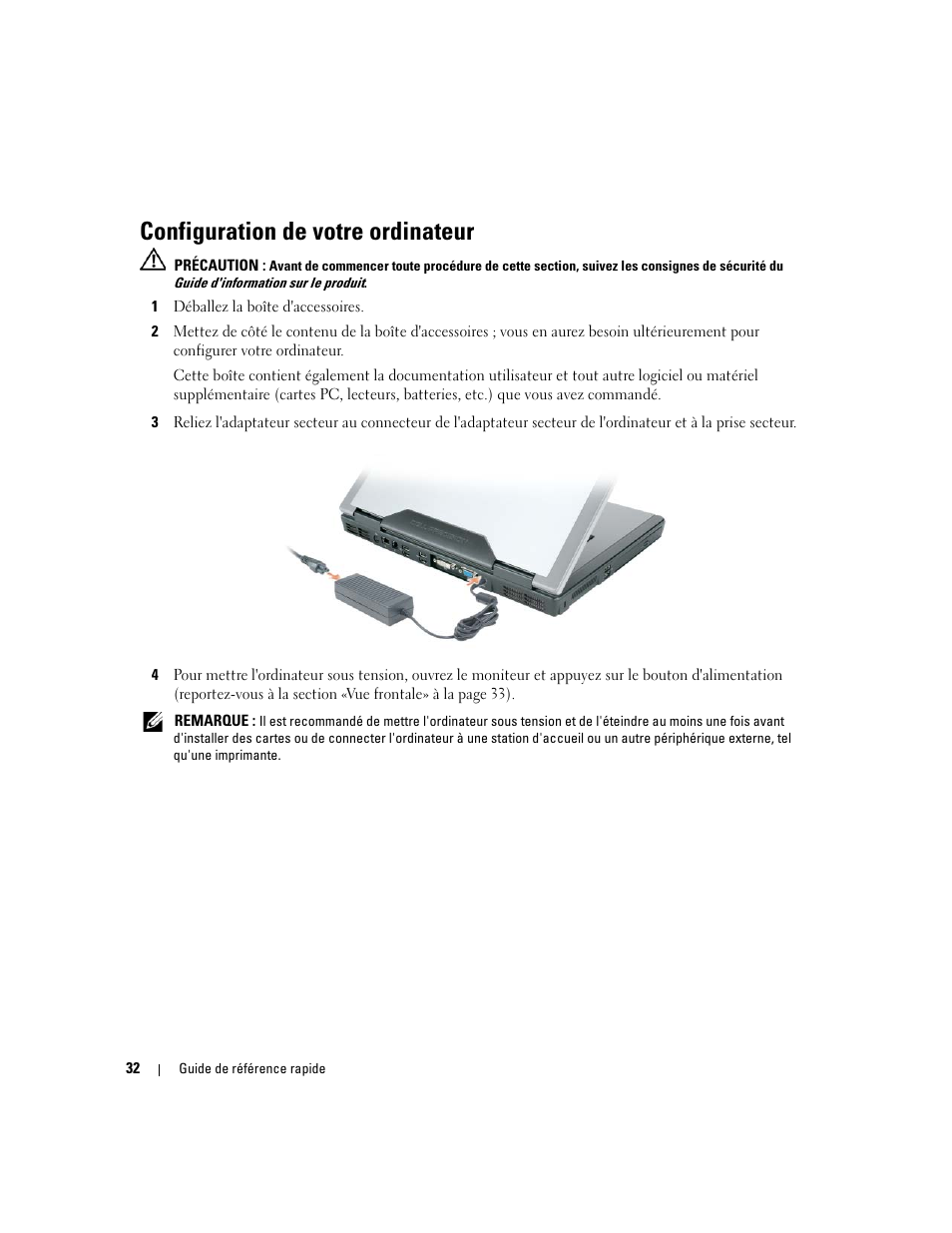 Configuration de votre ordinateur | Dell Precision M90 User Manual | Page 32 / 96