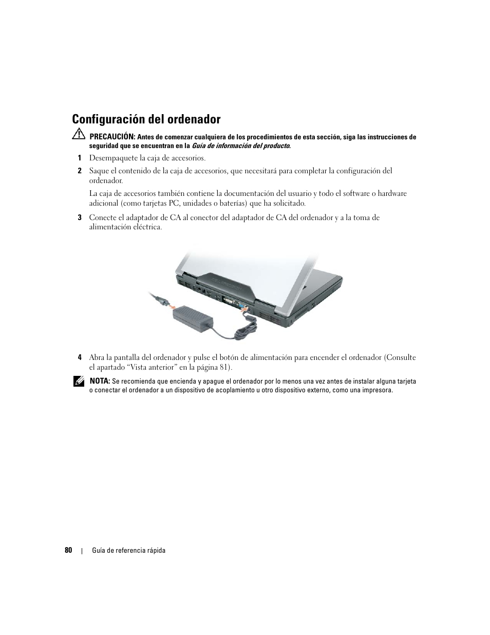 Configuración del ordenador | Dell Precision M90 User Manual | Page 80 / 96