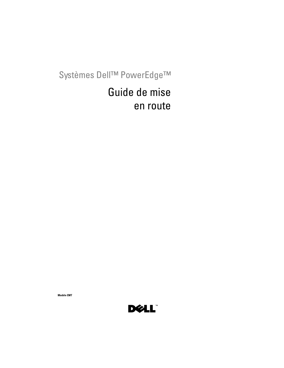 Guide de mise en route | Dell PowerEdge T100 User Manual | Page 15 / 50