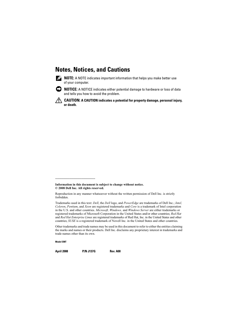 Dell PowerEdge T100 User Manual | Page 4 / 50