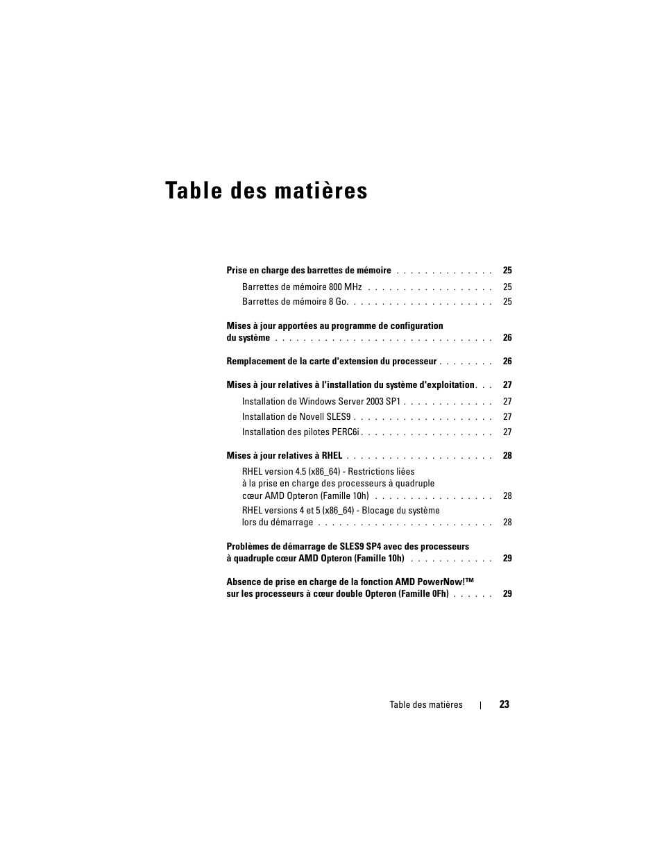 Dell PowerEdge R905 User Manual | Page 25 / 80
