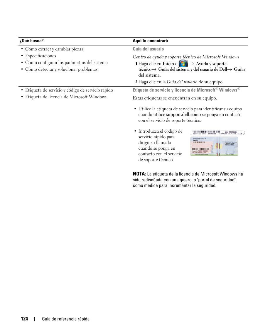 Dell Latitude D531 (Mid 2007) User Manual | Page 124 / 142
