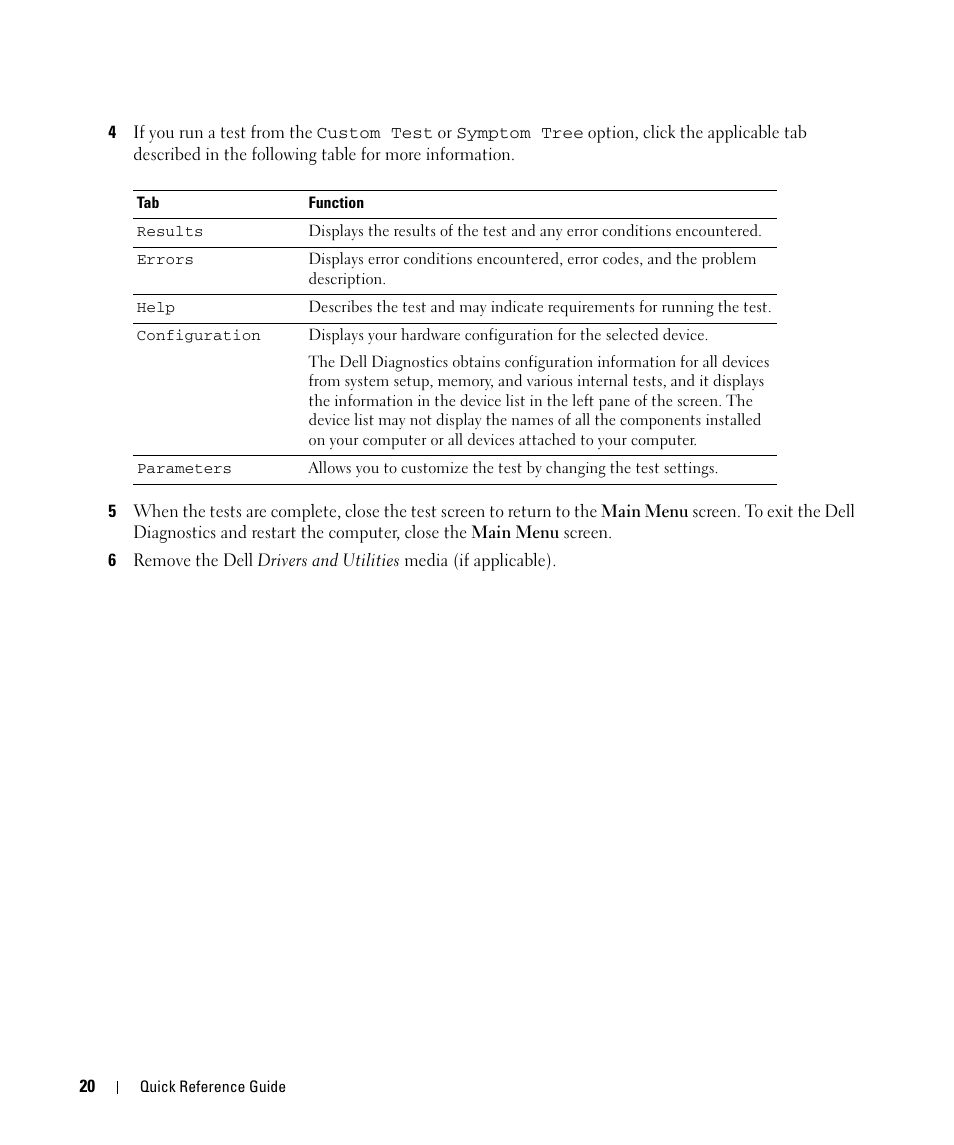 Dell Latitude D531 (Mid 2007) User Manual | Page 20 / 142