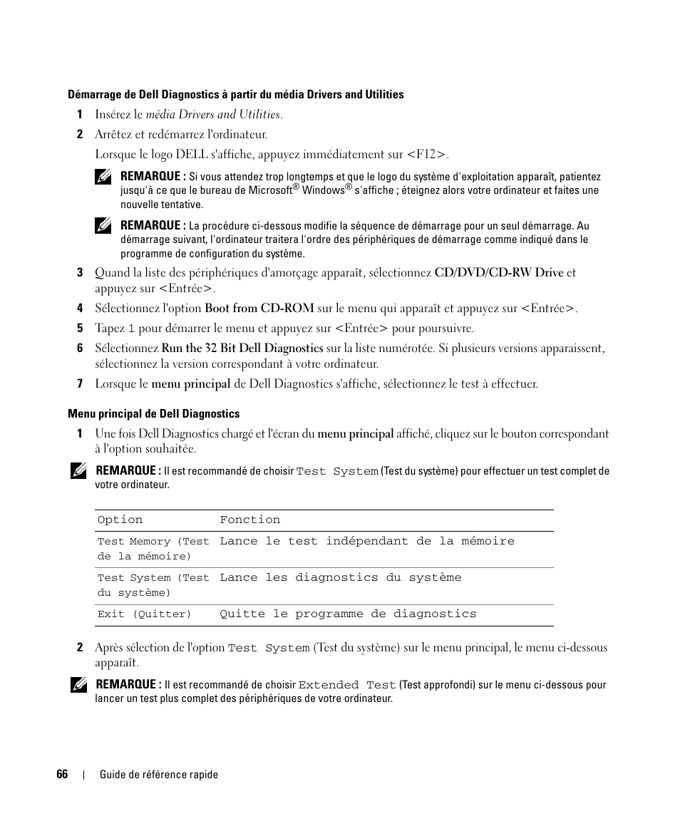 Dell Latitude D531 (Mid 2007) User Manual | Page 66 / 142