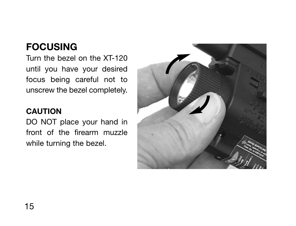 Focusing | Burris XT-120 User Manual | Page 17 / 24