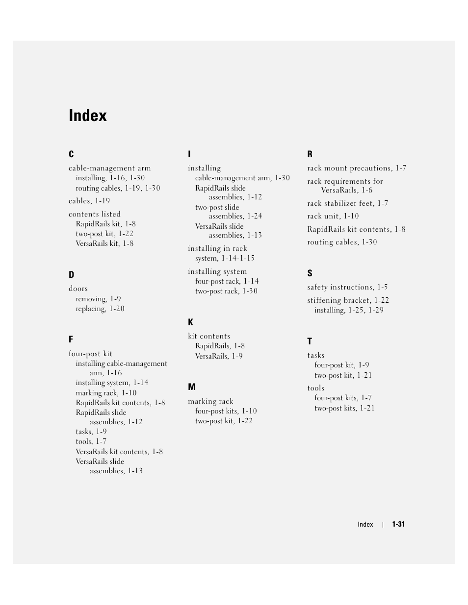 Index | Dell PowerEdge 2800 User Manual | Page 33 / 162