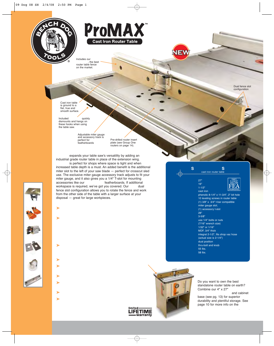 Ro uter tables, Page 9, Create the ultimate stationary router table | The most durable router table on the market | Bench Dog Tools Phenolic ProPlates User Manual | Page 9 / 20