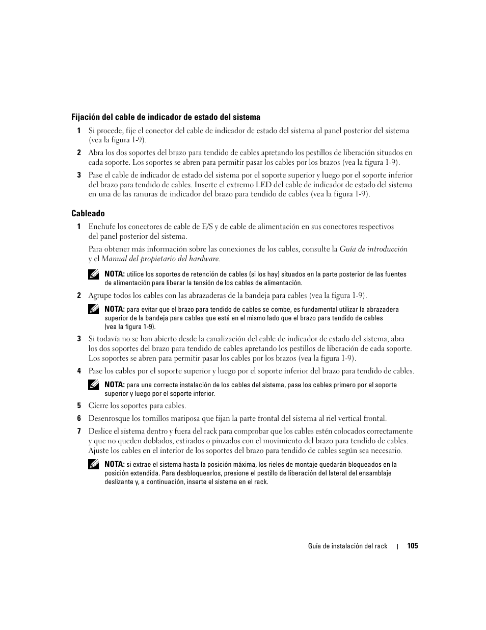 Cableado | Dell PowerEdge 2900 User Manual | Page 107 / 110
