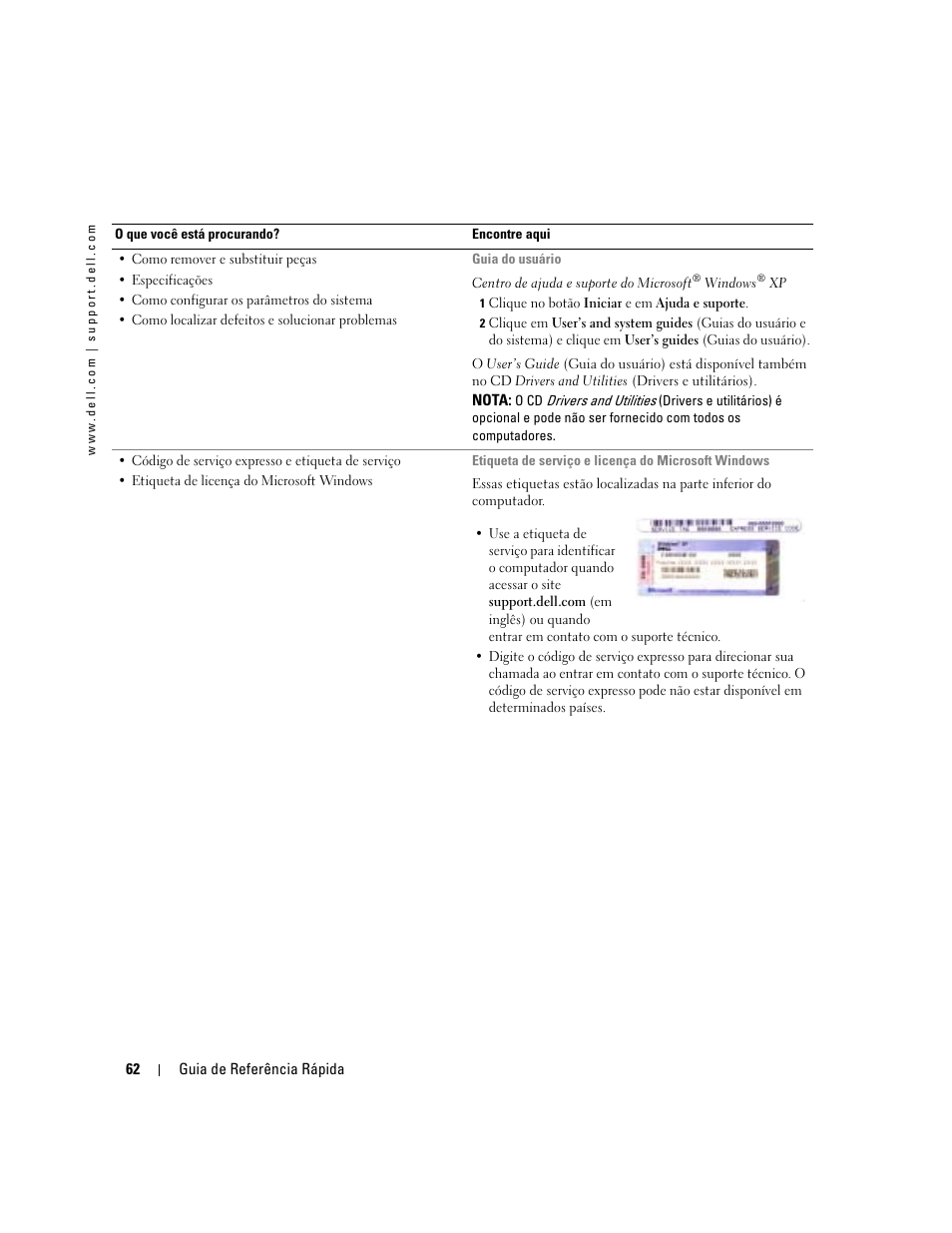 Dell Latitude D410 User Manual | Page 62 / 110