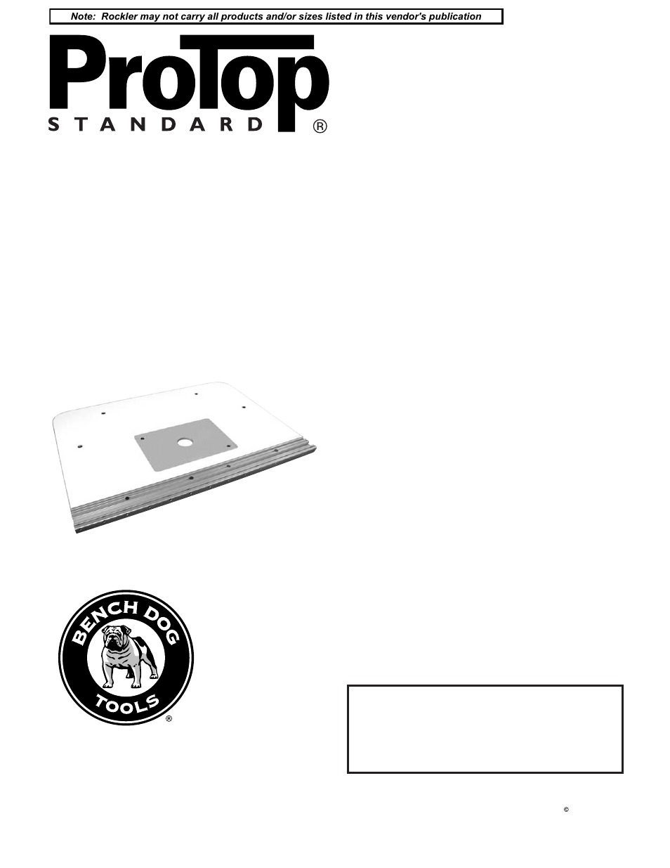 Bench Dog Tools RT400 User Manual | 6 pages