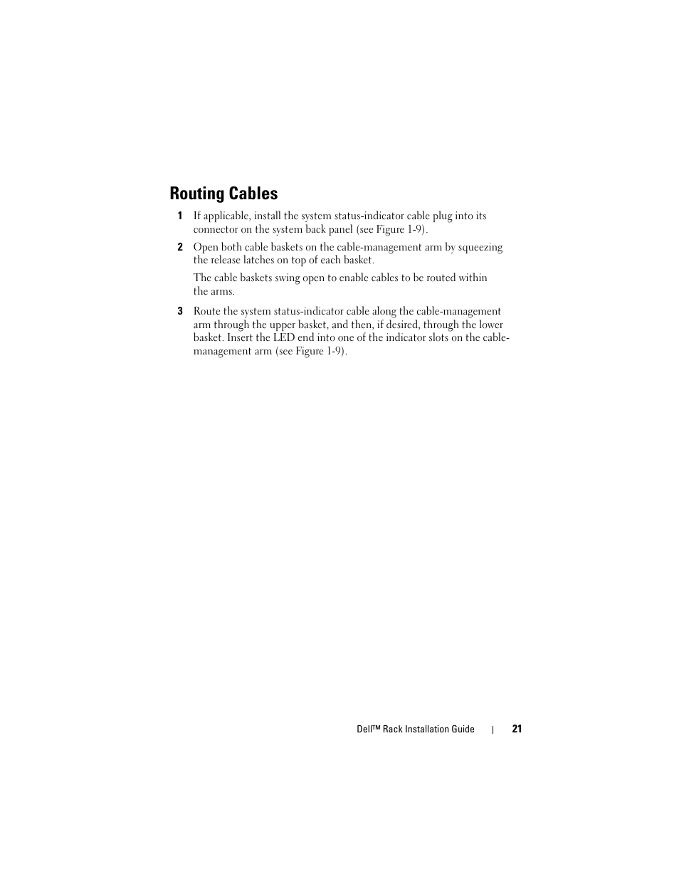 Routing cables | Dell PowerEdge 6850 User Manual | Page 23 / 142