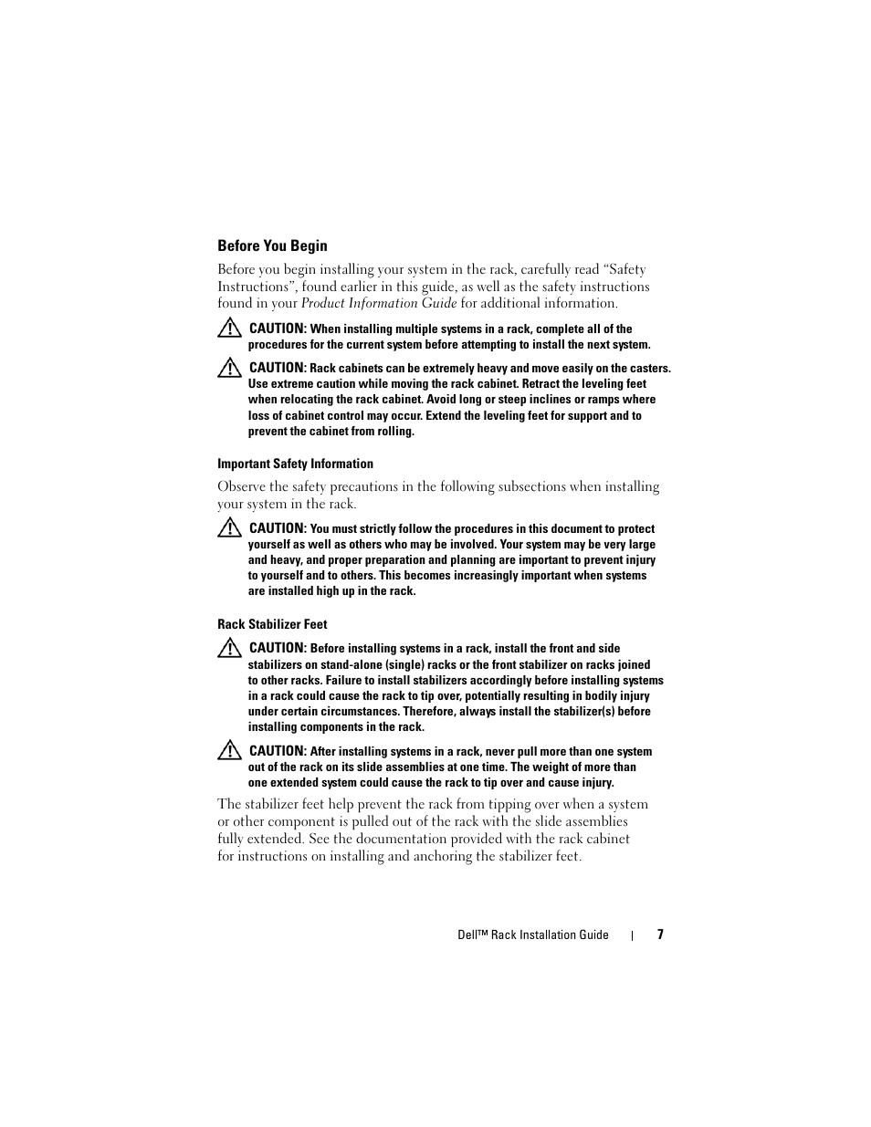 Before you begin | Dell PowerEdge 6850 User Manual | Page 9 / 142